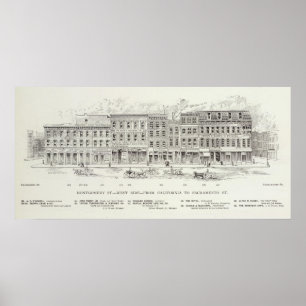 Poster Côté Ouest la Californie et Sacramento de