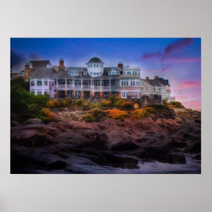 Poster Côte pittoresque Sunrise Cape Neddick Maine