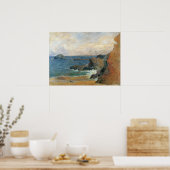 Poster Côte rocheuse de Paul Gauguin, Impressionnisme vin (Cuisine)