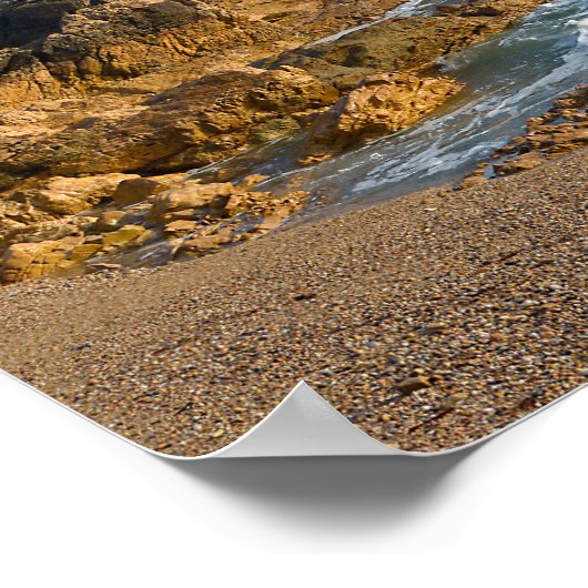 Poster Côte rocheuse des Sables d'Olonne en France (Coin)