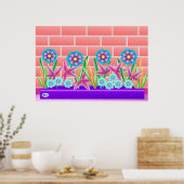 Poster Côté soleil de l'affiche du jardin (Cuisine)