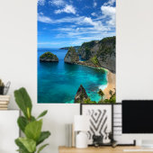 Poster Côte Tropical Island Paradise Beach (Bureau à domicile)