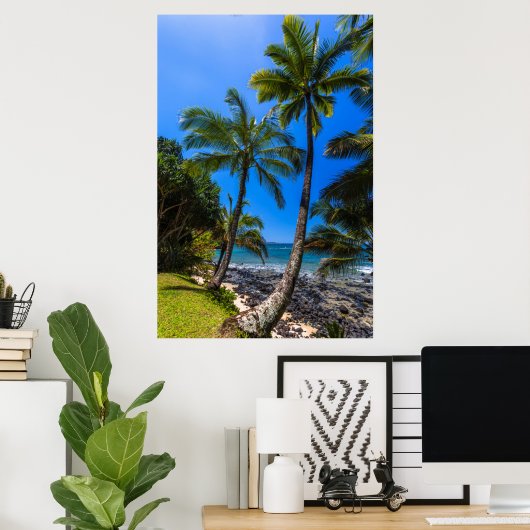 Poster Côte tropicale 2 (Bureau à domicile)