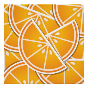 Poster Cotés orange funky