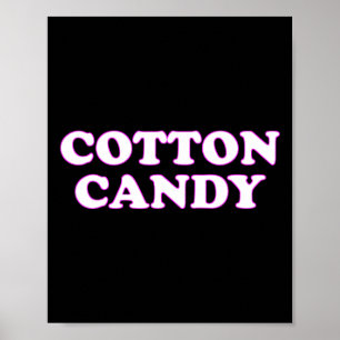 Poster Coton Candy Halloween Costume Faire semblant d'êtr