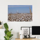 Poster Coton, Pays, Ferme, Couleur (Bureau à domicile)
