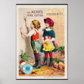 Poster Coton Spool, Publicité Vintage (Devant)