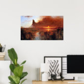 Poster Cotopaxi, Equateur par l'église Frederic Edwin (Bureau à domicile)