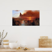 Poster Cotopaxi, Equateur par l'église Frederic Edwin (Cuisine)