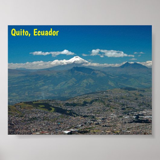 Poster Cotopaxi & Quito (Devant)