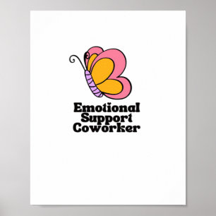 Poster Cotravailleur d'aide émotionnelle - Bestie de trav