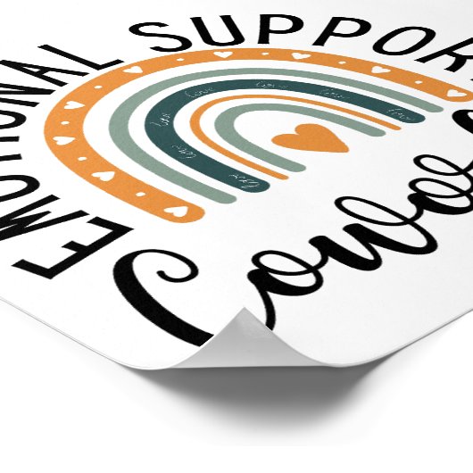 Poster Cotravailleur de support émotionnel (Coin)