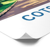 Poster Cotswolds England Travel Print (Coin)