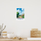 Poster Cotswolds England Travel Print (Cuisine)