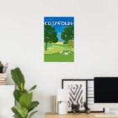 Poster Cotswolds, Gloucestershire (Bureau à domicile)