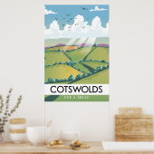Poster Cotswolds pour une pause. (Cuisine)