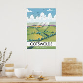 Poster Cotswolds pour une pause. (Cuisine)
