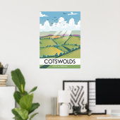 Poster Cotswolds pour une pause. (Bureau à domicile)