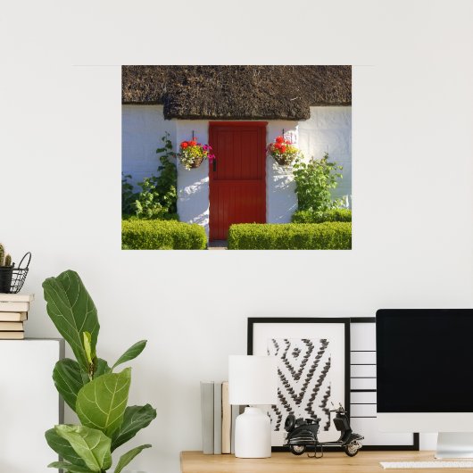 Poster Cottage à chaume (Bureau à domicile)