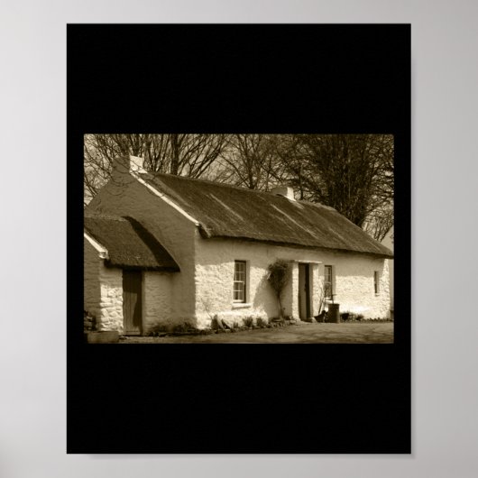 Poster Cottage à chaume Omagh Tint (Devant)