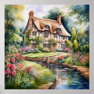 Poster Cottage anglais