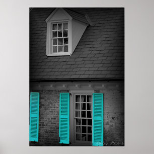 Poster Cottage de bord de la mer