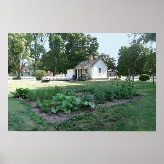 Poster Cottage de naissance d'Herbert Hoover, Iowa (Devant)