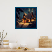 Poster Cottage de Noël 4 (Cuisine)