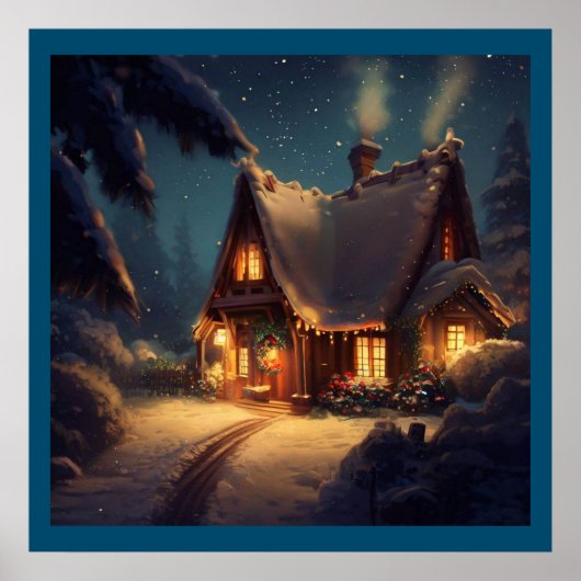 Poster Cottage de Noël 4 (Devant)