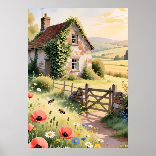 Poster Cottage Meadowlight (Devant)