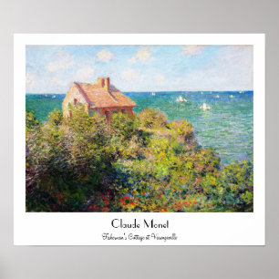 Poster Cottage pêcheur à Varengeville Claude Monet
