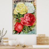 Poster Cottage Rose Garden Publicité (Cuisine)