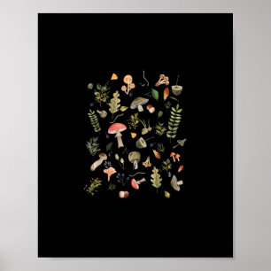 Poster Cottagecore Champignon Esthétique Académie Goblinc