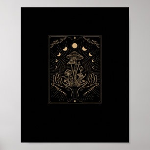 Poster Cottagecore Esthétique Champignon Goblincore Fungi