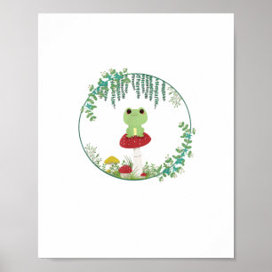 Poster Cottagecore Esthétique Kawaii Grenouille Goblincor