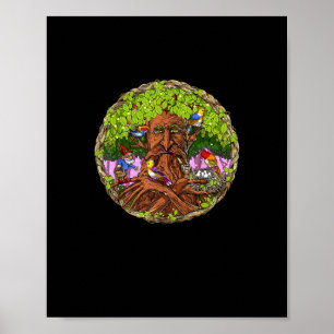 Poster Cottagecore Goblincore Fairycore des gnomes des fo