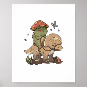 Poster Cottagecore Grenouille Esthétique Champignon Mign