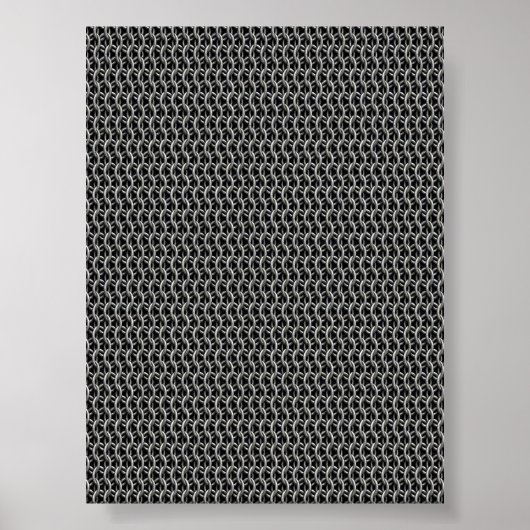 Poster Cotte de mailles Armure Médiévale (Devant)