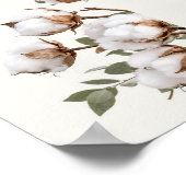 Poster Cotton Botanical Wall Ar| Neutral Farmhouse Print (Coin)