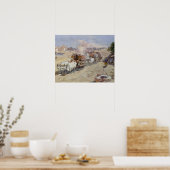 Poster Cotton Transport, Inde, 1862 (avec le dessus de he (Cuisine)