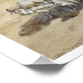 Poster Cotton Transport, Inde, 1862 (avec le dessus de he (Coin)