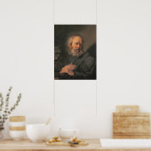 Poster Cou - Avec Un Livre (Cuisine)