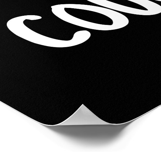 Poster Couch Potato Funny Potato Pun Dark BG (Coin)