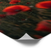 Poster Couchant de cheval coquelicot (Coin)