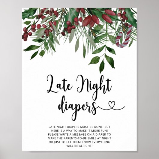 Poster Couche-culotte de nuit Evergreen jeu (Devant)