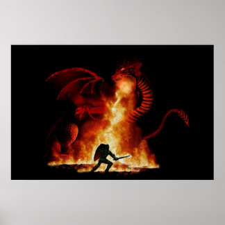 Poster Couche de dragon Bordox