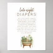 Poster Couche de nuit de douche de bébé cultivée localeme (Devant)