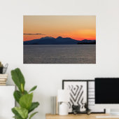 Poster Couché de soleil de Taupo (Bureau à domicile)
