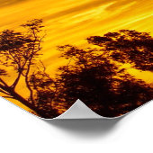 Poster couché de soleil du moulin de Julia Creek (Coin)