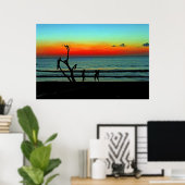 Poster Couché de soleil sur la plage de Negril (Bureau à domicile)